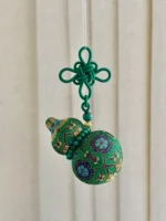 Song Brocade Gourd Car Charm – Imperial Jade - Image 3