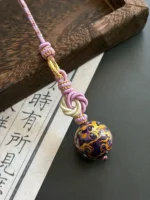 Artisan Flower Knot Charm – Blooming Harmony – Amethyst Mist - Image 4