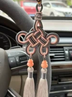 Artisan Dust Knot Charm – Infinite Fortune – Antique Rose - Image 5
