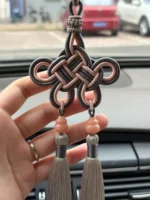 Artisan Dust Knot Charm – Infinite Fortune – Antique Rose - Image 6