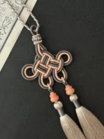 Artisan Dust Knot Charm – Infinite Fortune – Antique Rose - Image 4