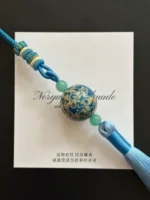 Artisan Flower Knot Charm – Blooming Harmony – Sapphire Mist - Image 5