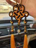 Artisan Dust Knot Charm – Zen Guardian – Golden Tiger - Image 7