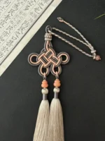 Artisan Dust Knot Charm – Infinite Fortune – Antique Rose