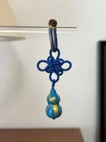 Artisan Mystic Knot Keychain – Infinite Fortune – Celestial Blue - Image 6