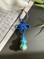 Artisan Mystic Knot Keychain – Infinite Fortune – Celestial Blue - Image 3
