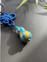 Artisan Mystic Knot Keychain – Infinite Fortune – Celestial Blue - Image 5