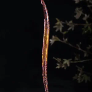 Chinese Lacquer Hair Stick – Opal Inlay on Ebony – Precious Artistry