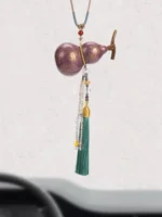 Chinese Lacquer Gourd – Imperial Amethyst – Traditional Carving - Image 5