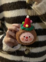 Crochet Christmas Figurine Charm Set – Holiday Motif Accessory - Image 6