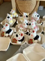 Crochet Westie Figurine Charm – Floral Knit Accessory - Image 8