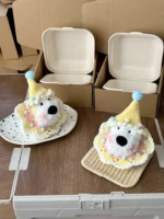 Crochet Westie Figurine Charm – Birthday Motif Knit Accessory Gift - Image 3