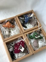 Crochet Mushroom Figurine Charm – Shetland Wool Knit Accessory Gift - Image 10
