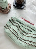 Crochet Pleated Texture Tote – Minimalist Shoulder Accessory - Image 9