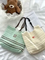 Crochet Pleated Texture Tote – Minimalist Shoulder Accessory - Image 7