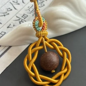 Artisan Knot Charm – Zen Guardian – Imperial Gold