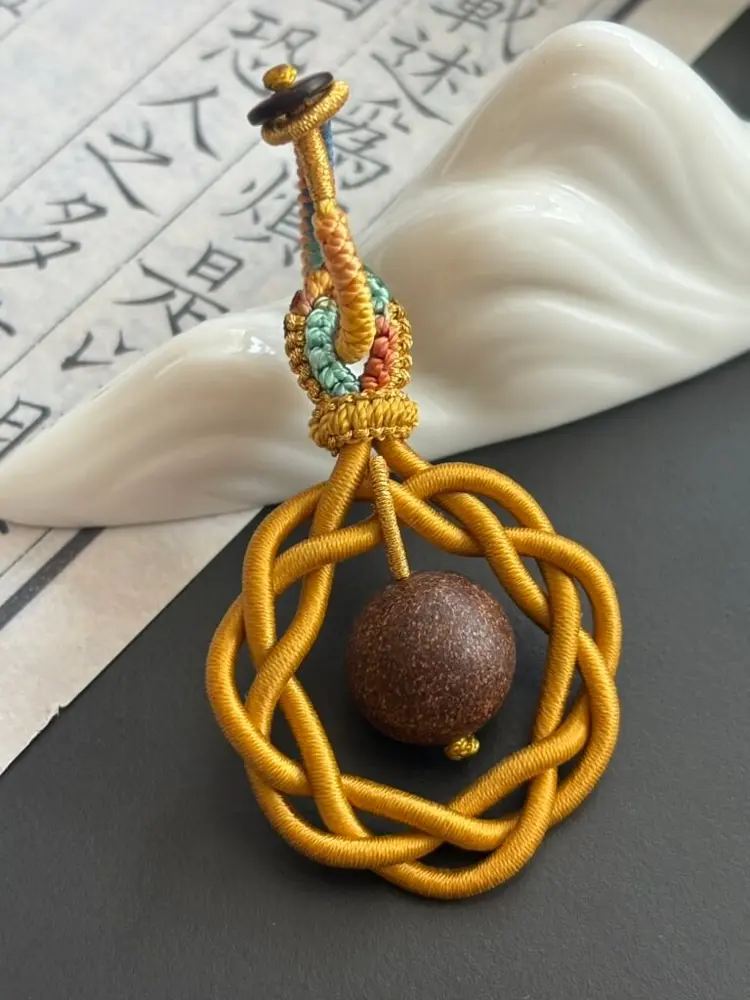 bs-750px(29) Artisan Knot Charm – Zen Guardian – Imperial Gold - Image 1