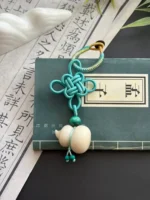 Artisan Knot Keychain – Infinite Fortune – Malachite Guardian