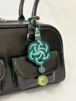 Artisan Flower Knot Charm – Blooming Harmony – Dunhuang Fluorite - Image 4