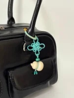 Artisan Knot Keychain – Infinite Fortune – Malachite Guardian - Image 3