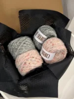 Textured Blend Yarn – Handcrafted Mixed Fiber | 200g Total