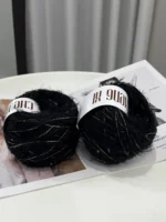 Textured Blend Yarn – Handcrafted Mixed Fiber | 200g Total - Image 6