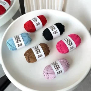 Hollow Cotton Yarn – 1.5mm Fine Crochet Thread | 200g Total