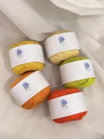 Hollow Cotton Cord Yarn – Structured Bags & Décor | 200g Total