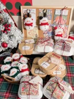 Crochet Snowman Figurine Charm – Handcrafted Winter Ornament & Car Accessory - Image 8