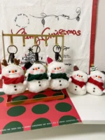 Crochet Snowman Figurine Charm – Handcrafted Winter Ornament & Car Accessory - Image 6
