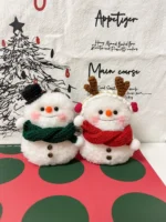 Crochet Snowman Figurine Charm – Handcrafted Winter Ornament & Car Accessory - Image 15