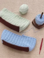 Crochet Textured Tote – Chunky Knit Shoulder Accessory - Image 3