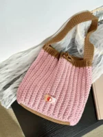 Crochet Textured Tote – Chunky Knit Shoulder Accessory - Image 14