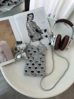 Crochet Shell & Star Phone Pouch – Ocean Motif Crossbody - Image 2