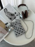 Crochet Shell & Star Phone Pouch – Ocean Motif Crossbody - Image 3
