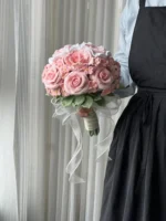 Crochet Pink Gradient Arrangement – Romantic Wedding Décor - Image 3