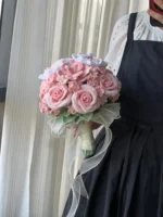 Crochet Pink Gradient Arrangement – Romantic Wedding Décor