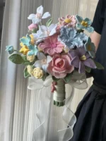 Crochet Flower Arrangement – Vibrant Tonal Bouquet - Image 7