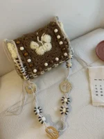 Crochet Butterfly Motif Tote – Boho Knit Crossbody - Image 2