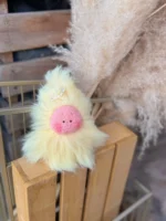 Crochet Amigurumi Figurine – Whimsical Fluff Ball Charm - Image 6