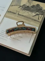 Song Brocade Hair Accessories – Gilded Vines - Image 6