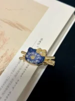 Song Brocade Hair Clips – Starry Night Butterfly - Image 8