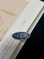 Song Brocade Hair Clips – Starry Night Butterfly - Image 9