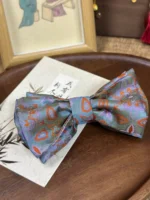 Song Brocade Bow Banana Clip – Misty Dawn - Image 3