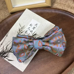 Song Brocade Bow Banana Clip – Misty Dawn