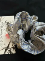 Song Brocade Scrunchie – Panda & Bamboo