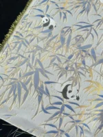 Song Brocade Scrunchie – Panda & Bamboo - Image 4
