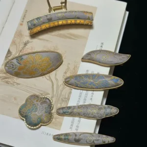 Song Brocade Hair Accessories – Imperial Dragon & Parrot