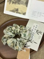 Song Brocade Scrunchie – Master Li's Winding Stream & Plum