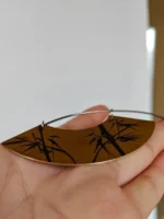 Chinese Lacquer Fan Choker – Gilded Art – 925 Silver & Copper - Image 5